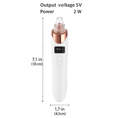 5-in-1 Blackhead remover, blackhead remover machine, derma suction, pimple acne remover, blackhead vacuum machine, dust remover.