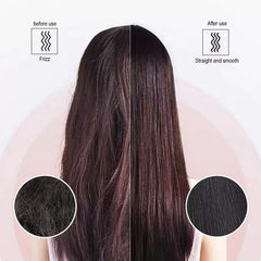 Hair Straightening Brush For Girls Electric Hair Straightener Curler Heating Styling Comb Straightening and Curling Hair.