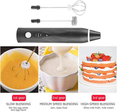 High Quality Coffee Beater and Egg Whisker, Rechargeable USB Connect, Milk Frothier & Former, Egg Beater.