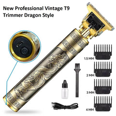 T9 Trimmer Dragon Style ABS Metal Body , T9 Premium Quality Professional Rechargeable Hair Trimmer Shaving Machine Hair Clipper Shaver.