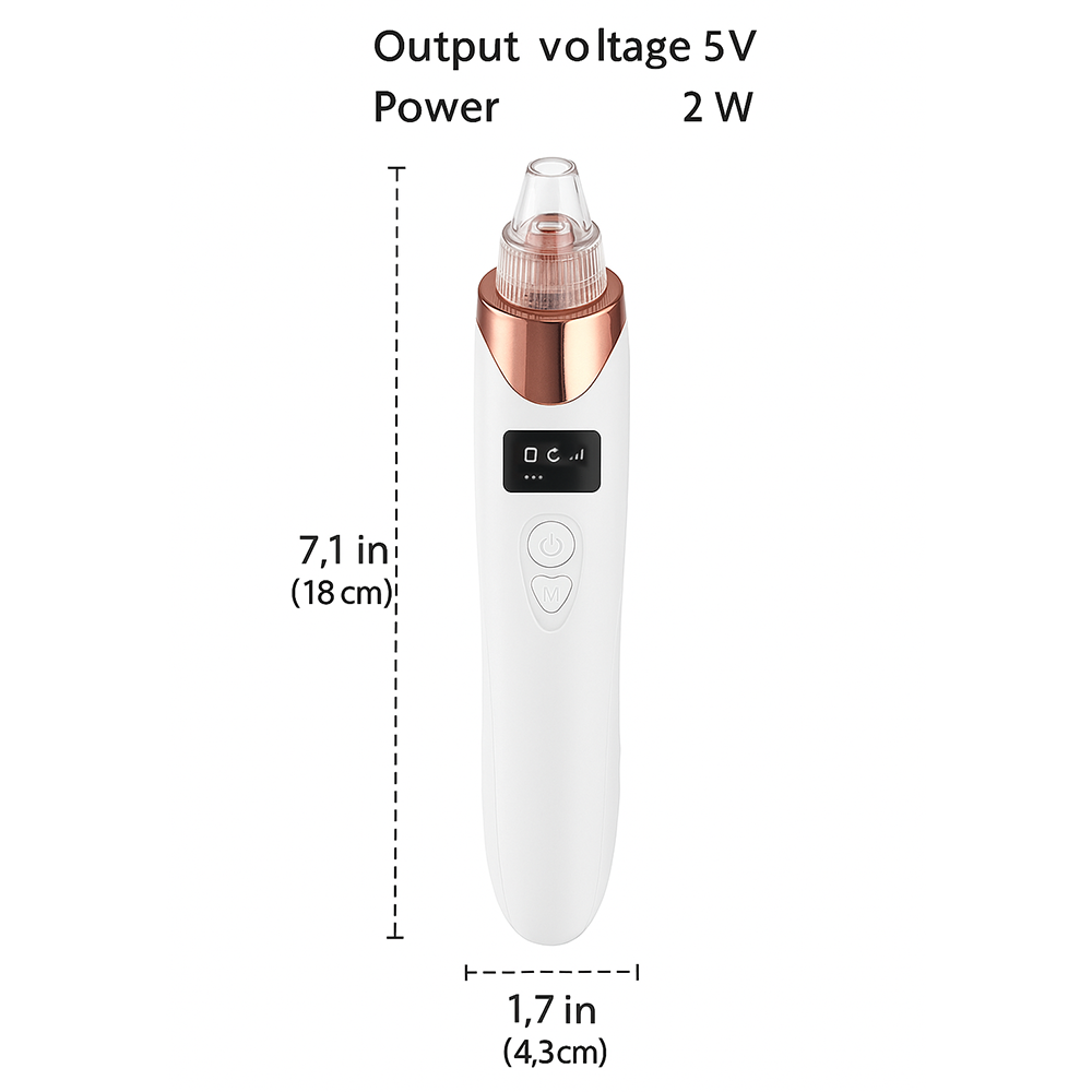 5-in-1 Blackhead remover, blackhead remover machine, derma suction, pimple acne remover, blackhead vacuum machine, dust remover.