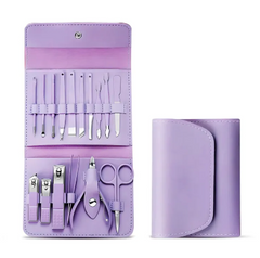 16 pcs Manicure Set Professional Nail Clippers Pedicure Kit, Stainless Steel Nail Care Tools Grooming Kit, Nail Cutter Set & Nail Cutter Kit