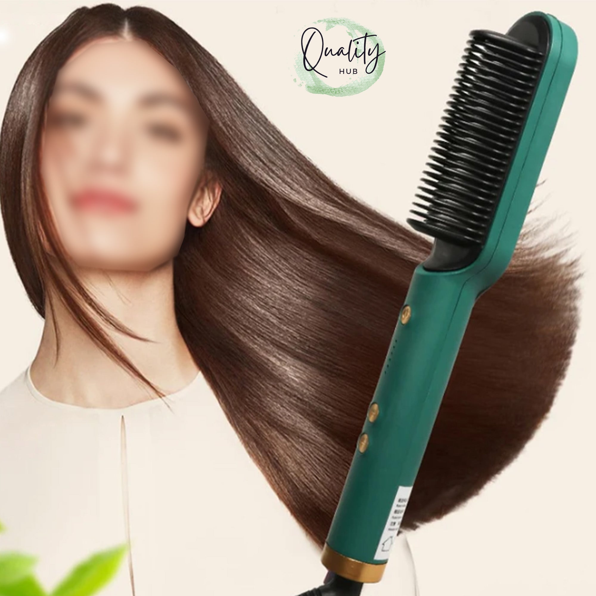 Hair Straightening Brush For Girls Electric Hair Straightener Curler Heating Styling Comb Straightening and Curling Hair.