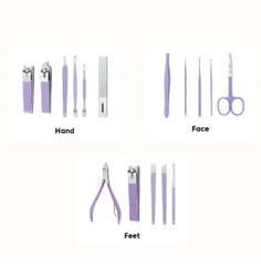 16 pcs Manicure Set Professional Nail Clippers Pedicure Kit, Stainless Steel Nail Care Tools Grooming Kit, Nail Cutter Set & Nail Cutter Kit