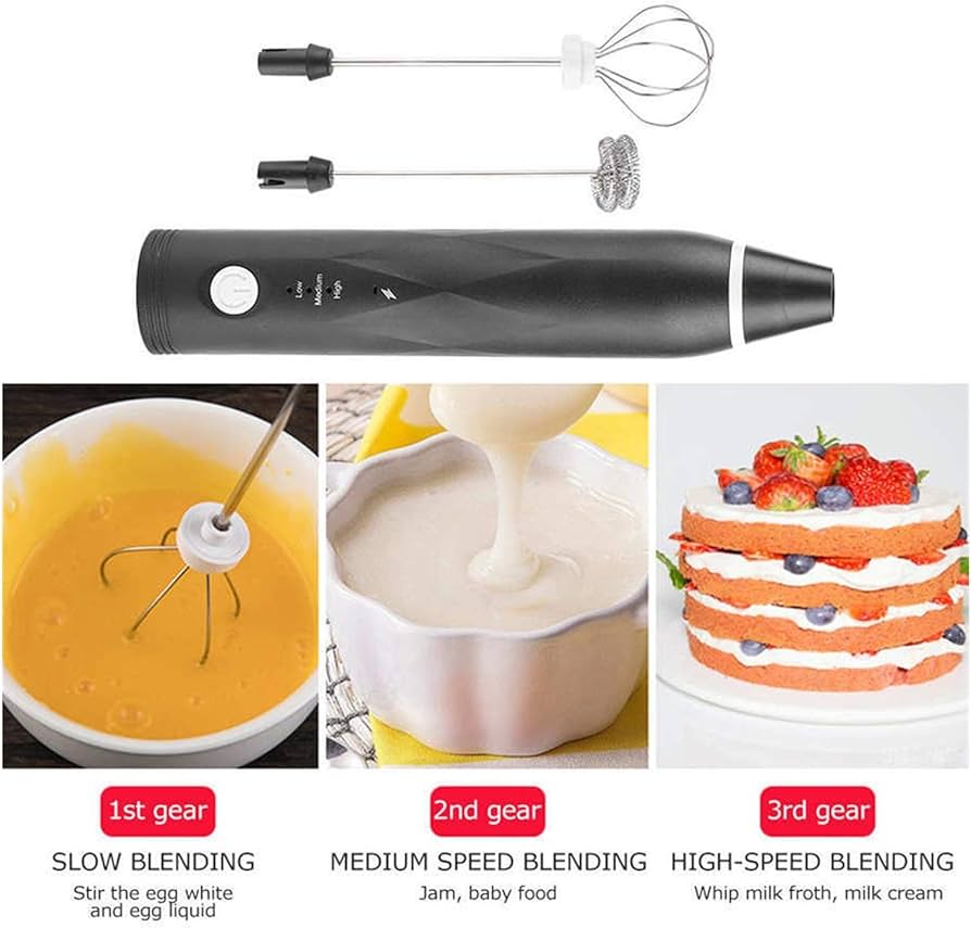 High Quality Coffee Beater and Egg Whisker, Rechargeable USB Connect, Milk Frothier & Former, Egg Beater.