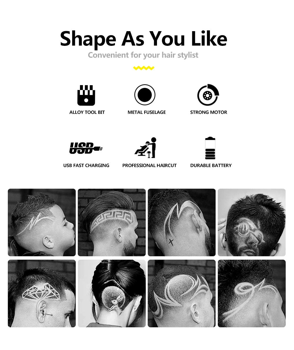 T9 Trimmer Dragon Style ABS Metal Body , T9 Premium Quality Professional Rechargeable Hair Trimmer Shaving Machine Hair Clipper Shaver.